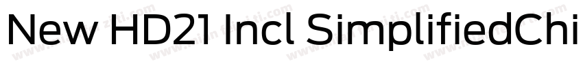 New HD21 Incl SimplifiedChines字体转换